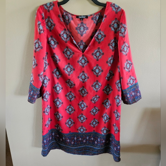 BeBop Red and Blue Patterned Garment - Picture 2 of 4